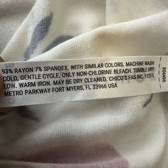 Soma Medium Short Sleeve Cool Nights Sleep Shirt White V- Neck Loose Fit Comfy - Picture 8 of 9